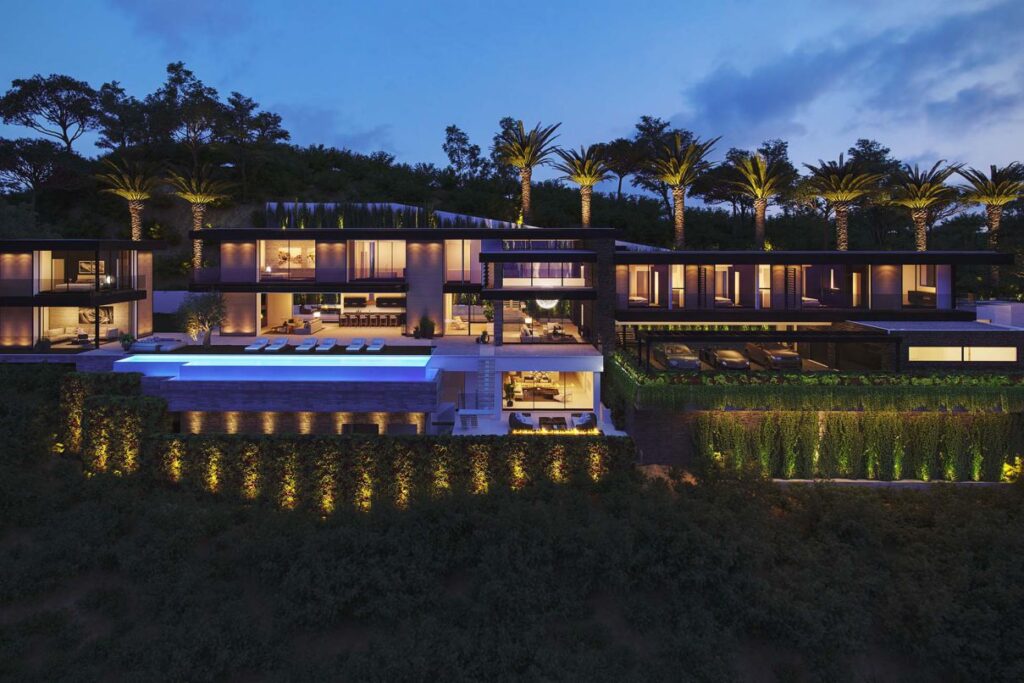 Stanley Modern Mansion Concept, Los Angeles by David Hiller Studio