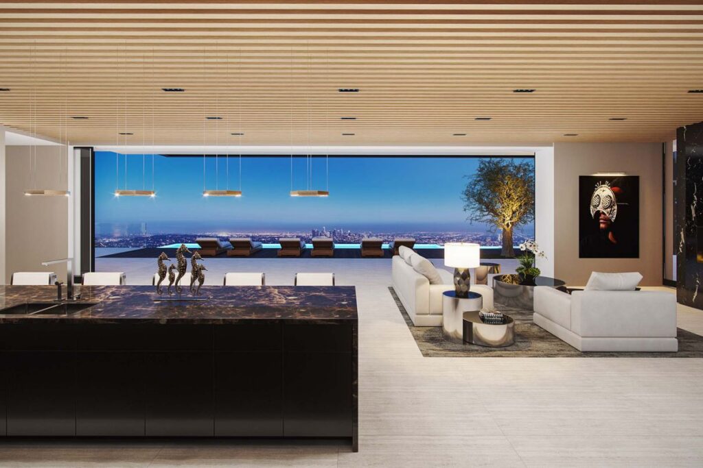 Stanley Modern Mansion Concept, Los Angeles by David Hiller Studio