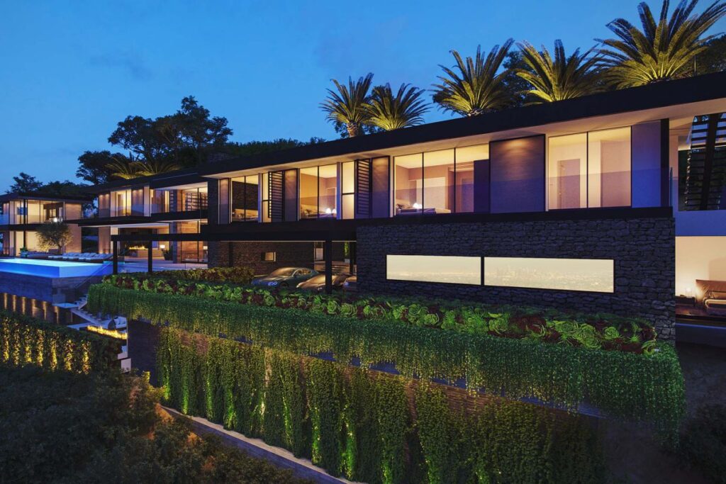 Stanley Modern Mansion Concept, Los Angeles by David Hiller Studio