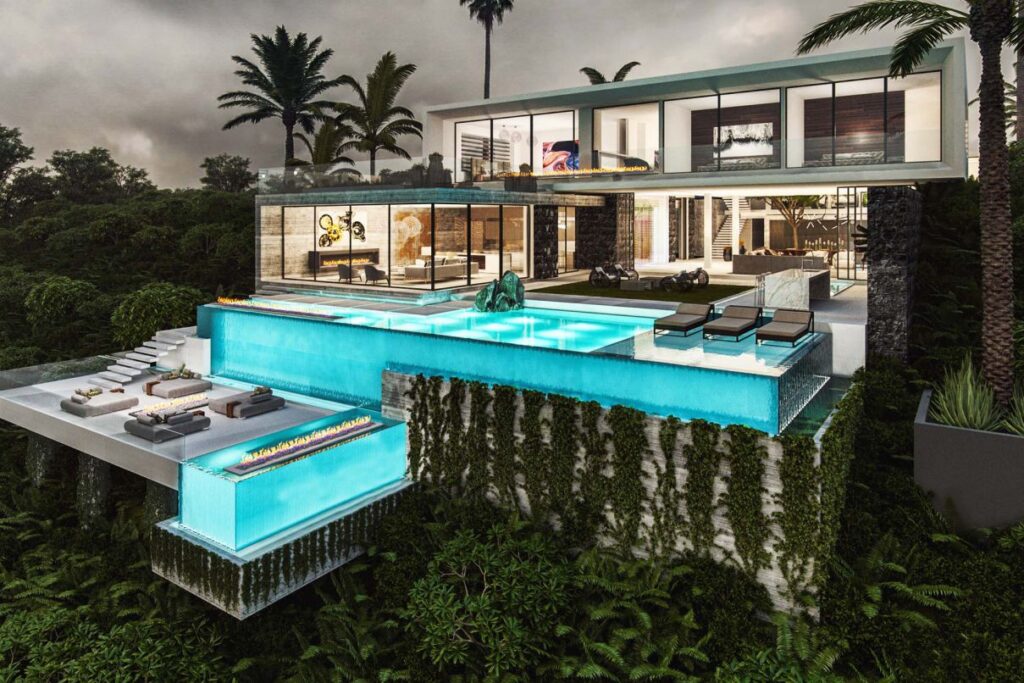 Upper Trasher Residence Concept, Los Angeles by Bowery Design Group
