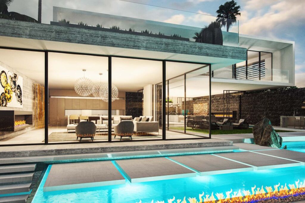 Upper Trasher Residence Concept, Los Angeles by Bowery Design Group