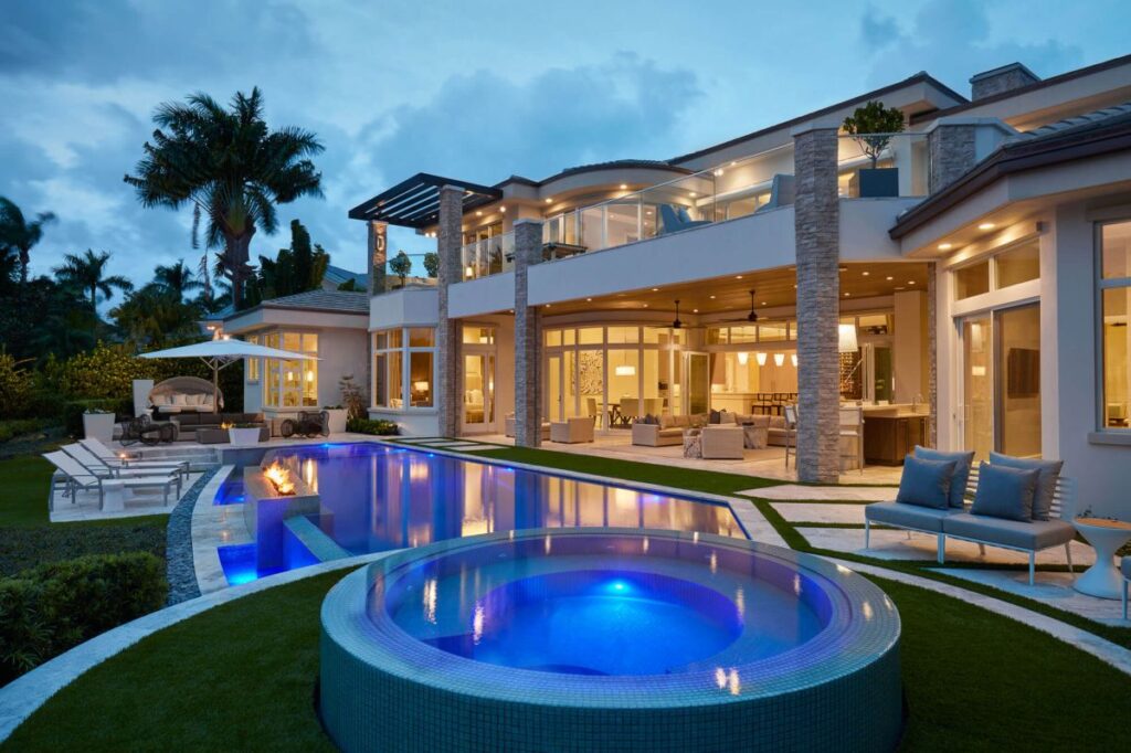 Boca Raton Modern Lakefront House built by Cudmore Builders