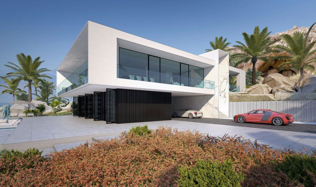 Conceptual Design of White Beach House by Alexander Zhidkov Architect 5