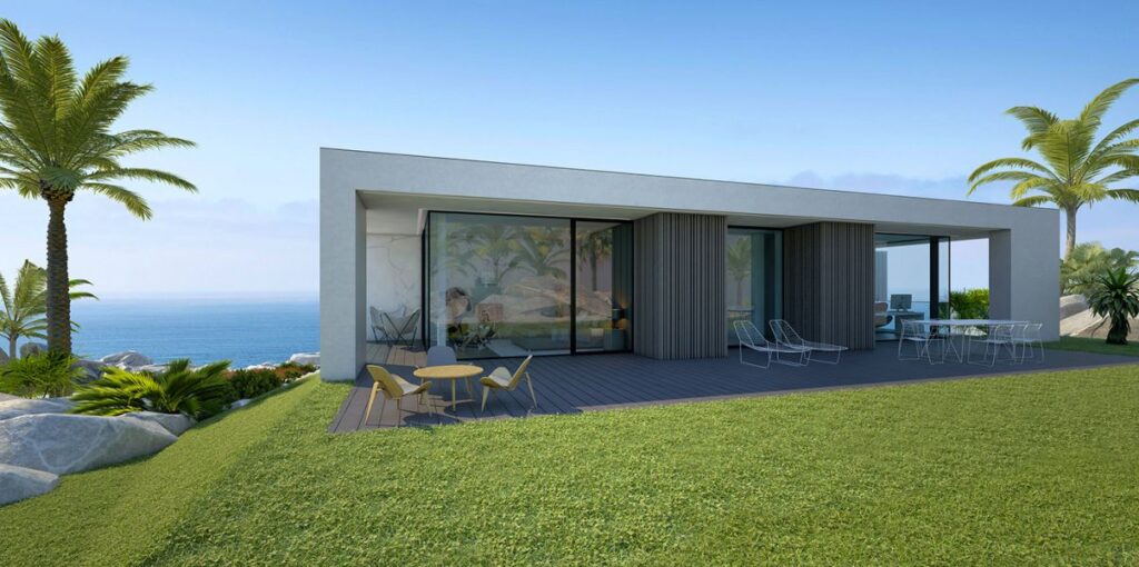 Conceptual Design of White Beach House by Alexander Zhidkov Architect