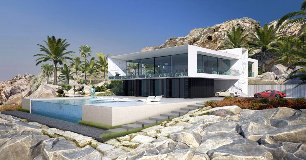 Conceptual Design of White Beach House by Alexander Zhidkov Architect 8