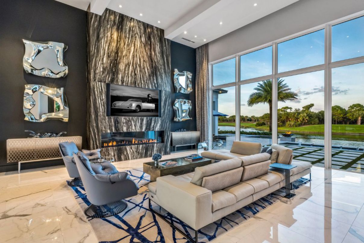 Florida Waterfront Golf Home built by Affinity Construction Group 12