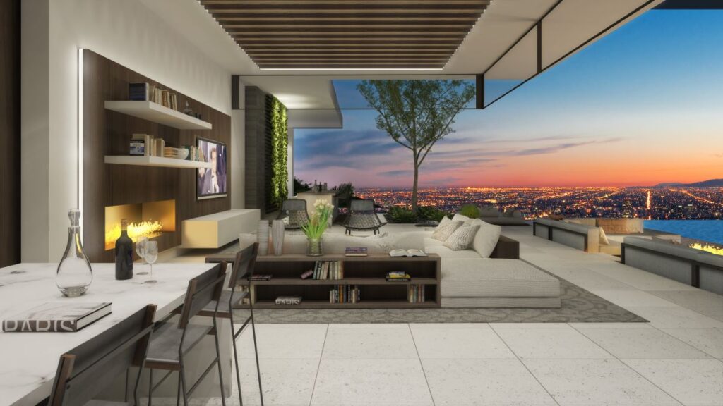 Conceptual Design of Los Angeles Modern Mansion by CLR Design Group