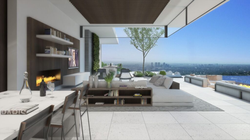 Conceptual Design of Los Angeles Modern Mansion by CLR Design Group
