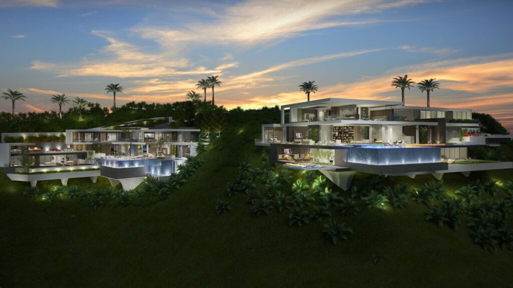 Conceptual Design of Los Angeles Modern Mansion by CLR Design Group