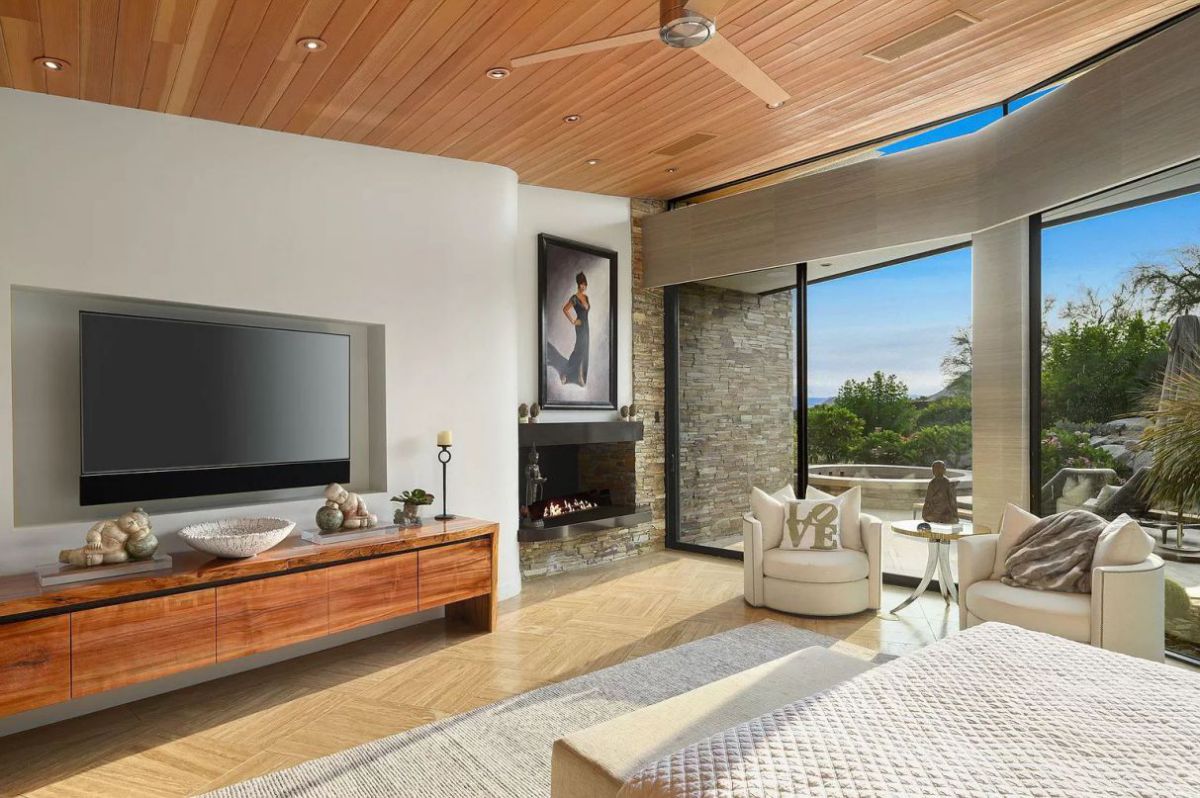 There are numerous options for modern rustic bedrooms. The best part is that getting that rustic atmosphere doesn't have to cost a fortune. You can alter the appearance of your room by repurposing the headboard, hanging imitation gauze, or carelessly scattering woven rugs on the floor. You can give the ceiling a bohemian style by using extra wood from a previous project that you have in your inventory, or you can even use the excess wood to clad the walls. You can find some surprises if you take a trip through a flea market. A wooden chest or a water pitcher that is ideal for your business may be found if you're lucky.