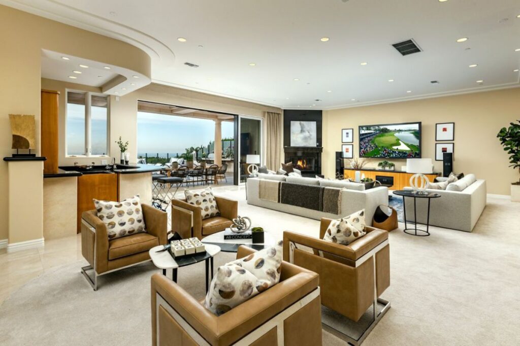 The Newport Coast Home is a luxurious property nestled atop a premiere ocean view parcel within exclusive private Pelican Crest community now available for sale. This home located at 3 Skycrest, Newport Coast, California; offering 4 bedrooms and 8 bathrooms with over 12,000 square feet of living spaces.