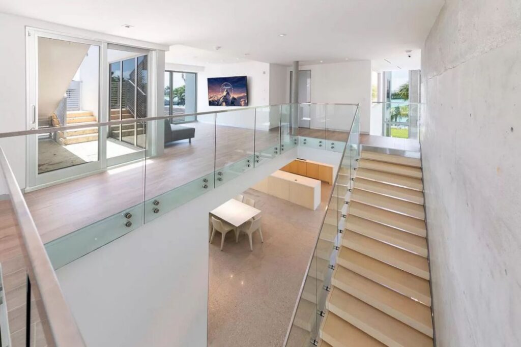 A $9,590,000 Bay Harbor Islands Home for Sale features Wide Bay Views