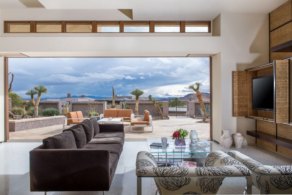 The Las Vegas Home for Sale is a luxuriously expansive and private estate in Summerlin now available for sale. This home located at 99 Hawk Ridge Dr, Las Vegas, Nevada; offering 8 bedrooms and 10 bathrooms with over 13,400 square feet of living spaces