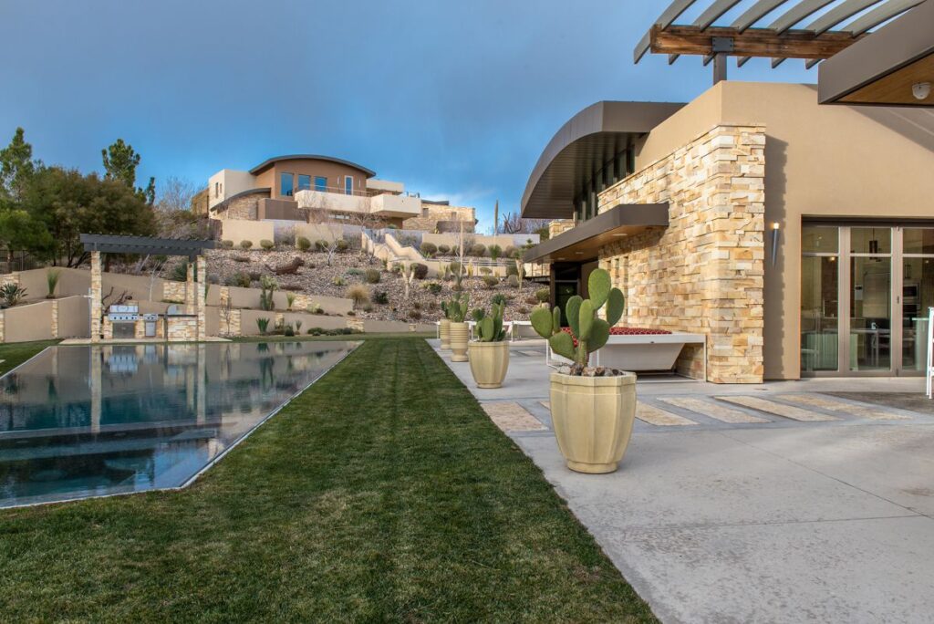The Las Vegas Home for Sale is a luxuriously expansive and private estate in Summerlin now available for sale. This home located at 99 Hawk Ridge Dr, Las Vegas, Nevada; offering 8 bedrooms and 10 bathrooms with over 13,400 square feet of living spaces