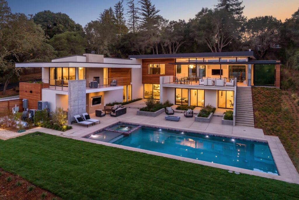 A Newly Sleek California Home in Woodside Asking for $15,500,000