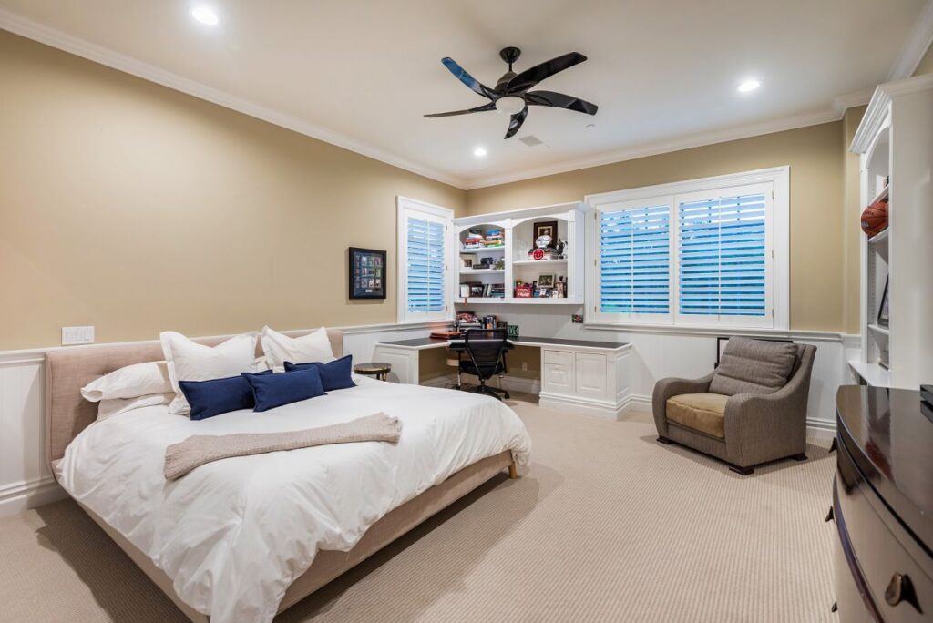 The Hamptons Style House is a Epic custom landmark estate with complete privacy and unobstructed fairway, lakes and mountain views now available for sale. This home located at 224 W Stafford Rd, Thousand Oaks, California; offering 5 bedrooms and 8 bathrooms with over 10,700 square feet of living spaces.
