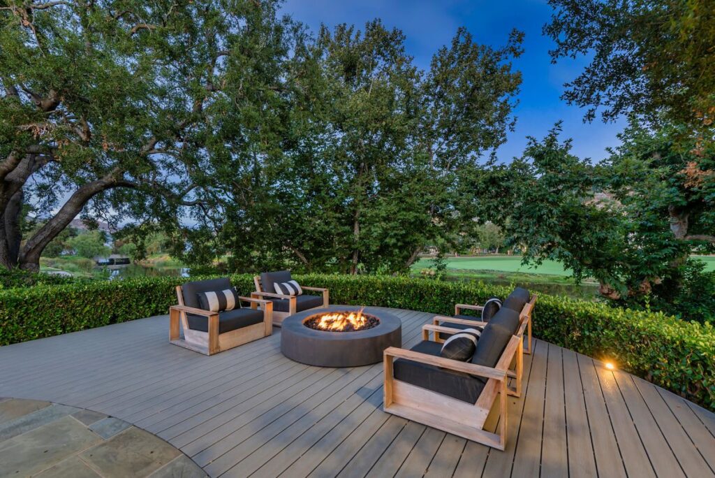 The Hamptons Style House is a Epic custom landmark estate with complete privacy and unobstructed fairway, lakes and mountain views now available for sale. This home located at 224 W Stafford Rd, Thousand Oaks, California; offering 5 bedrooms and 8 bathrooms with over 10,700 square feet of living spaces.