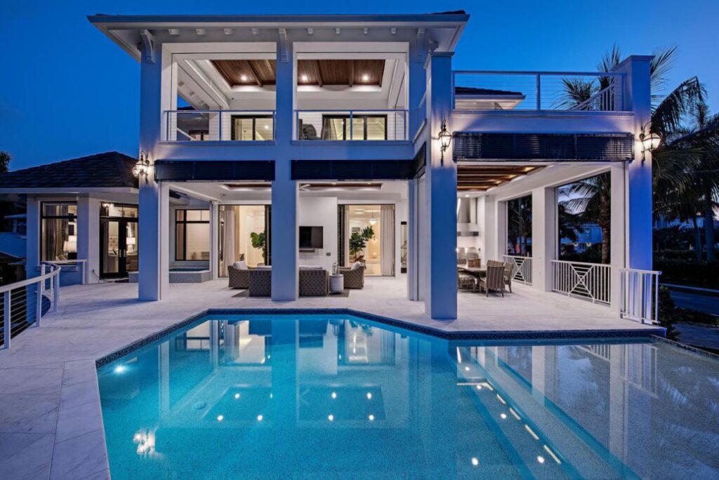 Beautifully Coastal Contemporary Home in Naples selling for $7,995,000