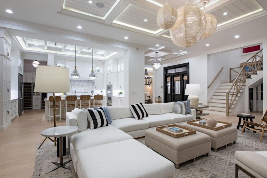 Beautifully Coastal Contemporary Home in Naples selling for $7,995,000
