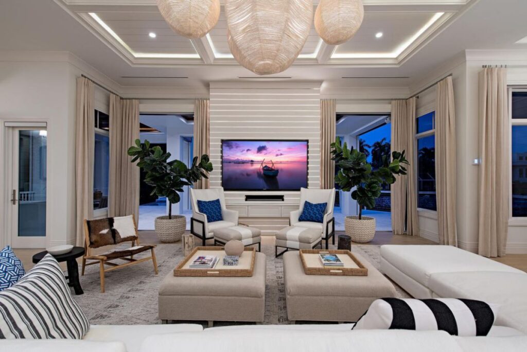 Beautifully Coastal Contemporary Home in Naples selling for $7,995,000