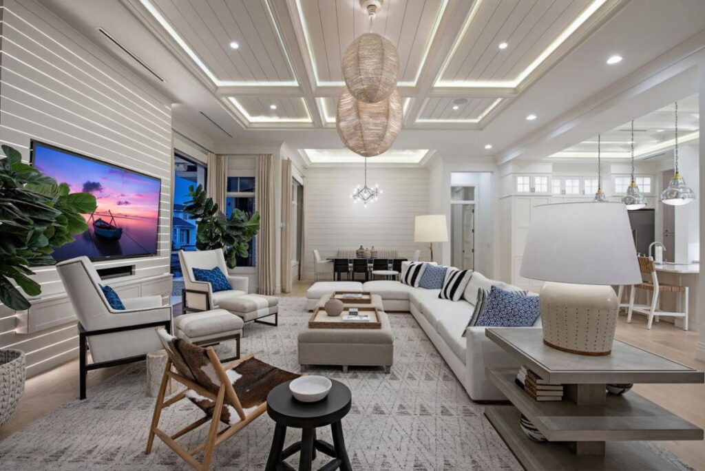 Beautifully Coastal Contemporary Home in Naples selling for $7,995,000