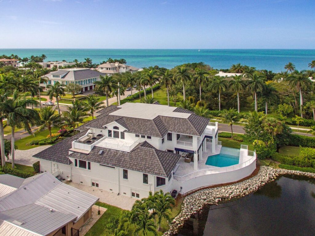 Beautifully Coastal Contemporary Home in Naples selling for $7,995,000