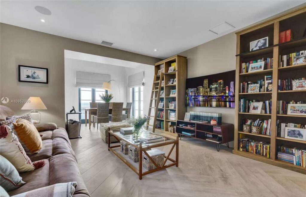The House in Key Biscayne is a luxurious waterfront estate with spectacular daily sunset views and exquisite decoration now available for sale. This home located at 610 S Mashta Dr, Key Biscayne, Florida; offering 7 bedrooms and 7 bathrooms with over 6,400 square feet of living spaces.