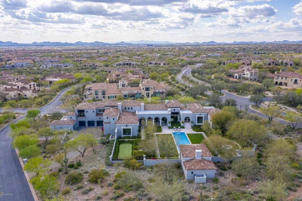 The Scottsdale Home is a stately Salcito and Dale Gardon architectural masterpiece now available for sale. This home located at 10244 E Hualapai Dr, Scottsdale, Arizona; offering 7 bedrooms and 8 bathrooms with over 8,700 square feet of living spaces.