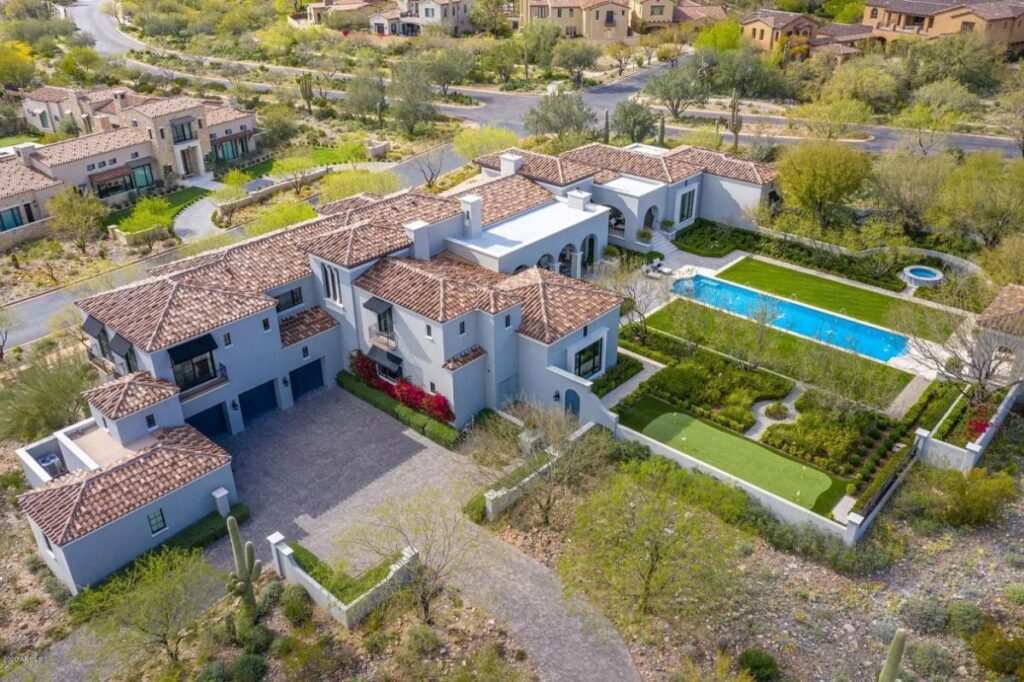 The Scottsdale Home is a stately Salcito and Dale Gardon architectural masterpiece now available for sale. This home located at 10244 E Hualapai Dr, Scottsdale, Arizona; offering 7 bedrooms and 8 bathrooms with over 8,700 square feet of living spaces.