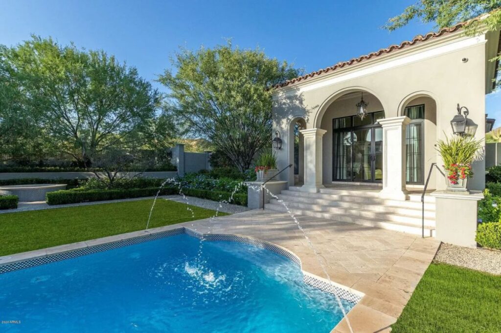The Scottsdale Home is a stately Salcito and Dale Gardon architectural masterpiece now available for sale. This home located at 10244 E Hualapai Dr, Scottsdale, Arizona; offering 7 bedrooms and 8 bathrooms with over 8,700 square feet of living spaces.