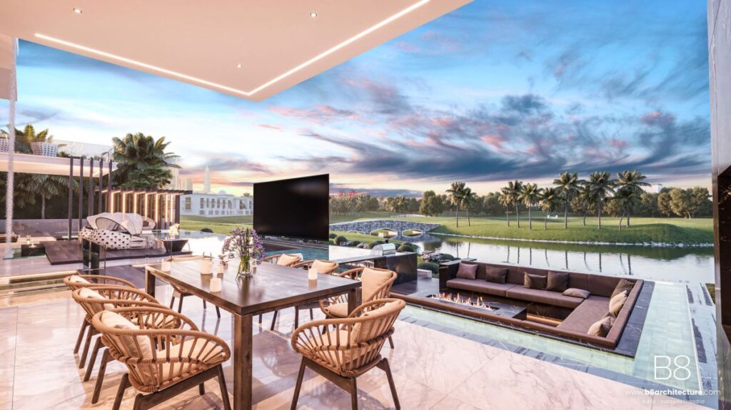 Masterfully Conceptual Design of Emirates Hills Luxury Mansion in Dubai