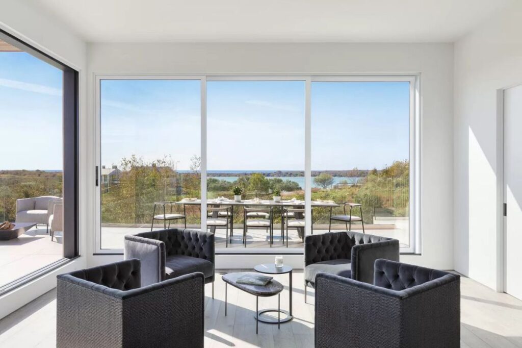 The House in New York is a luxurious new modern designed by renowned West Chin Architects provides every amenity for luxurious living now available for sale. This home located at 31 Startop Dr, Montauk, New York; offering 4 bedrooms and 7 bathrooms with over 5,000 square feet of living spaces.