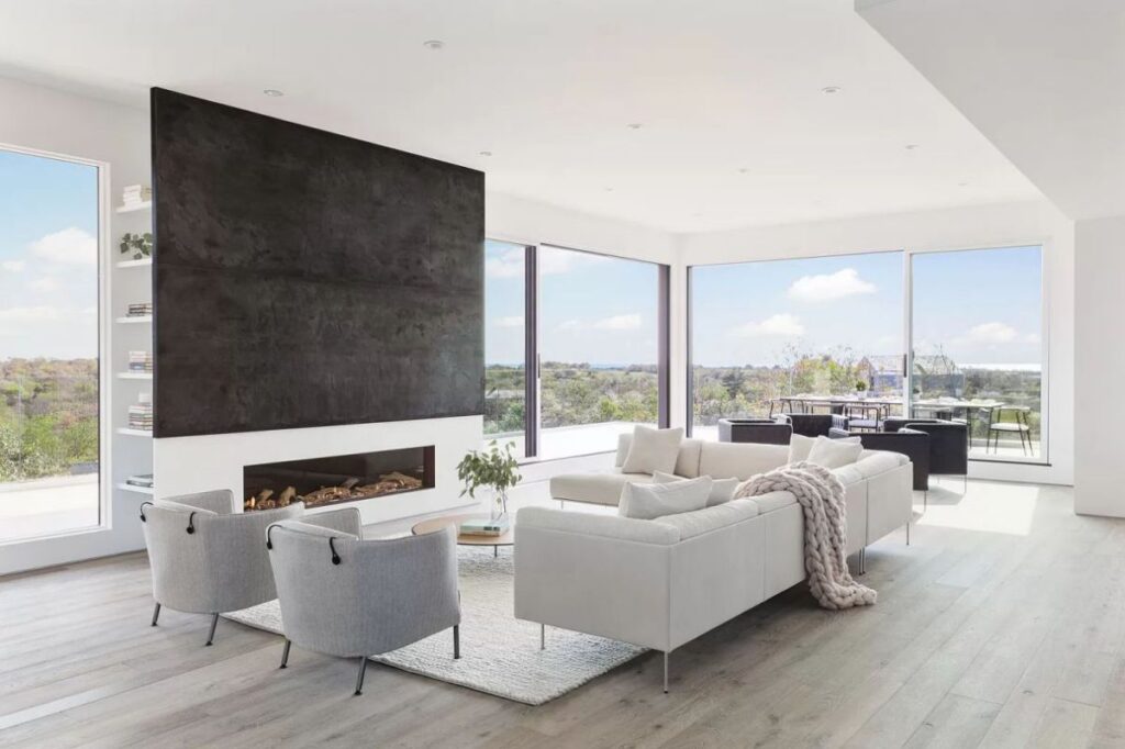 The House in New York is a luxurious new modern designed by renowned West Chin Architects provides every amenity for luxurious living now available for sale. This home located at 31 Startop Dr, Montauk, New York; offering 4 bedrooms and 7 bathrooms with over 5,000 square feet of living spaces.