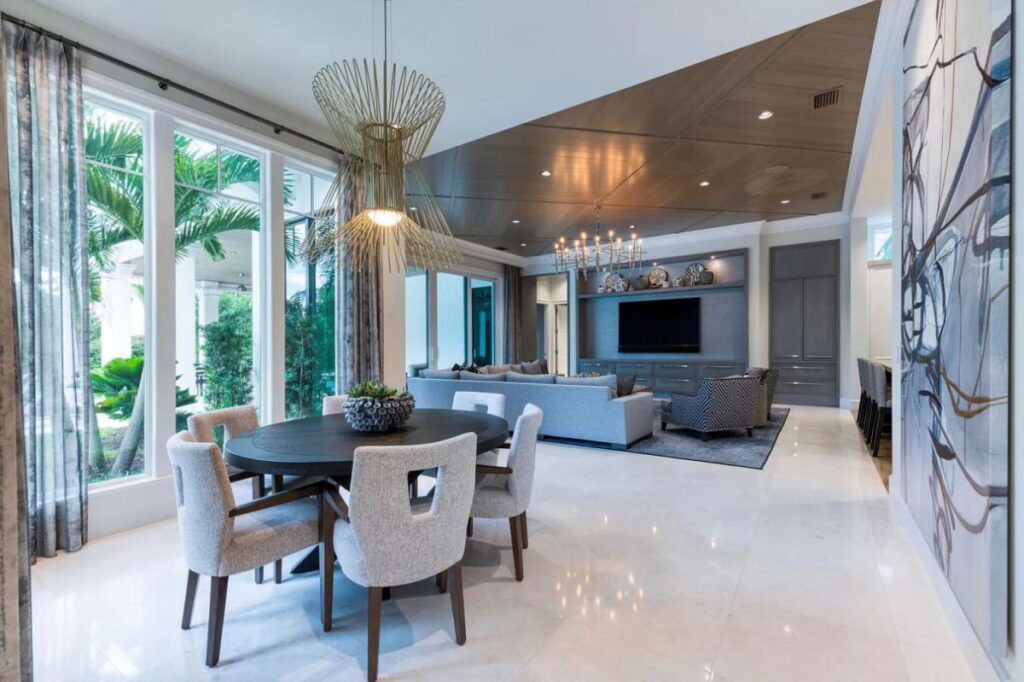 The Florida Home is an unique property with exquisite detail and impeccable design now available for sale. This home located at 111 Clipper Ln, Jupiter, Florida; offering 4 bedrooms and 8 bathrooms with over 7,700 square feet of living spaces. 