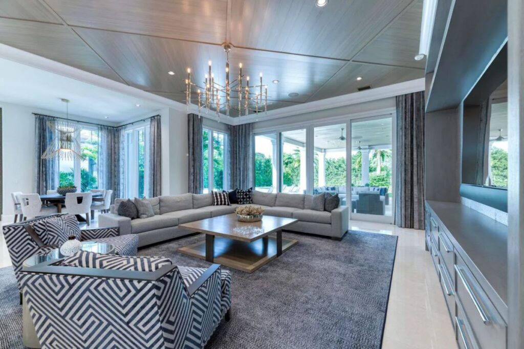 The Florida Home is an unique property with exquisite detail and impeccable design now available for sale. This home located at 111 Clipper Ln, Jupiter, Florida; offering 4 bedrooms and 8 bathrooms with over 7,700 square feet of living spaces. 