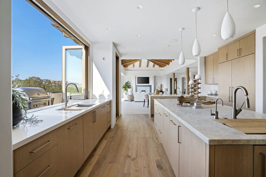 The Rancho Santa Fe Home is a luxurious 2020 modern architecture maximize the exceptional west-facing views now available for sale. This home located at 5870 San Elijo Ave, Rancho Santa Fe, California; offering 6 bedrooms and 9 bathrooms with over 8,500 square feet of living spaces.
