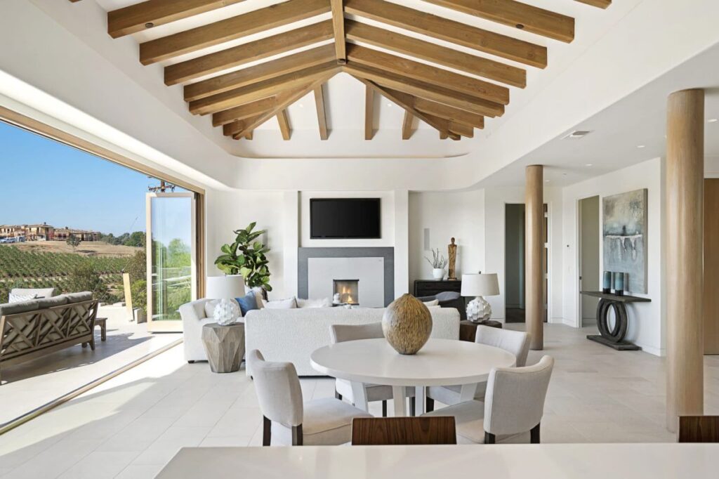 The Rancho Santa Fe Home is a luxurious 2020 modern architecture maximize the exceptional west-facing views now available for sale. This home located at 5870 San Elijo Ave, Rancho Santa Fe, California; offering 6 bedrooms and 9 bathrooms with over 8,500 square feet of living spaces.