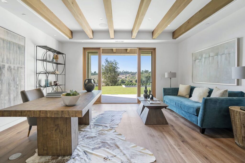The Rancho Santa Fe Home is a luxurious 2020 modern architecture maximize the exceptional west-facing views now available for sale. This home located at 5870 San Elijo Ave, Rancho Santa Fe, California; offering 6 bedrooms and 9 bathrooms with over 8,500 square feet of living spaces.