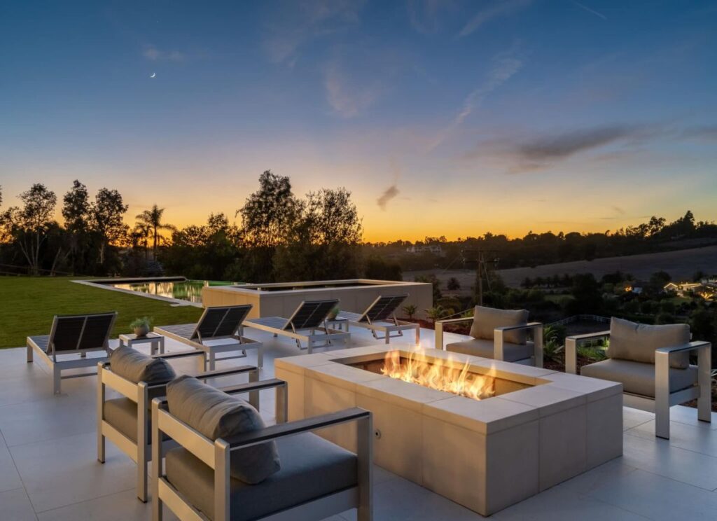The Rancho Santa Fe Home is a luxurious 2020 modern architecture maximize the exceptional west-facing views now available for sale. This home located at 5870 San Elijo Ave, Rancho Santa Fe, California; offering 6 bedrooms and 9 bathrooms with over 8,500 square feet of living spaces.