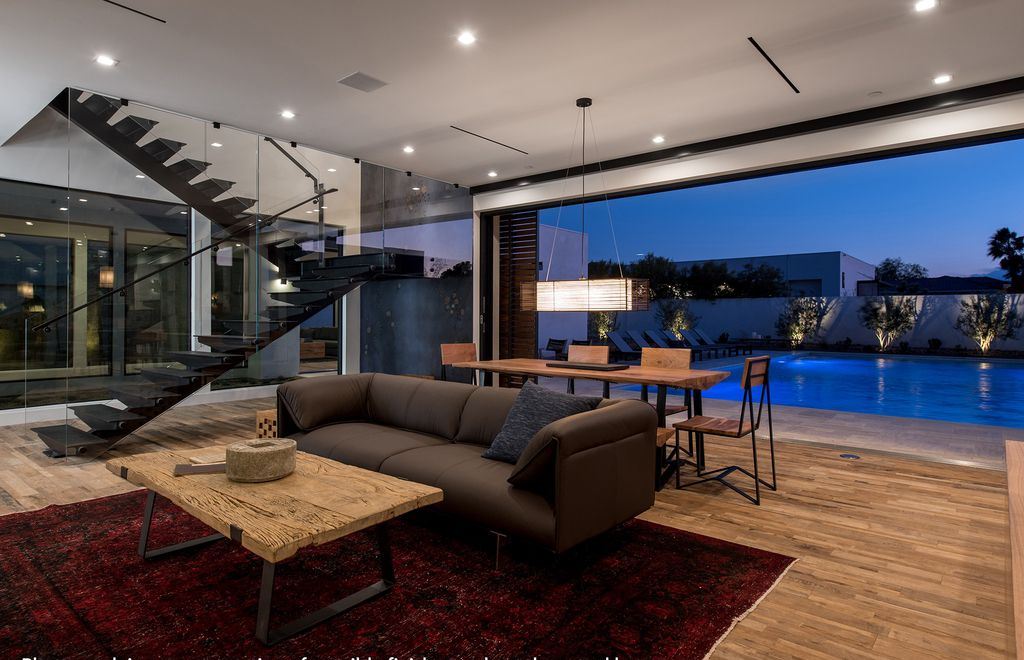 The Las Vegas House is an incredible residence with an interior design & construction platform elevated to new heights now available for sale. This home located at 6925 Stargazer Ridge Ct, Las Vegas, Nevada; offering 5 bedrooms and 6 bathrooms with over 6,000 square feet of living spaces.