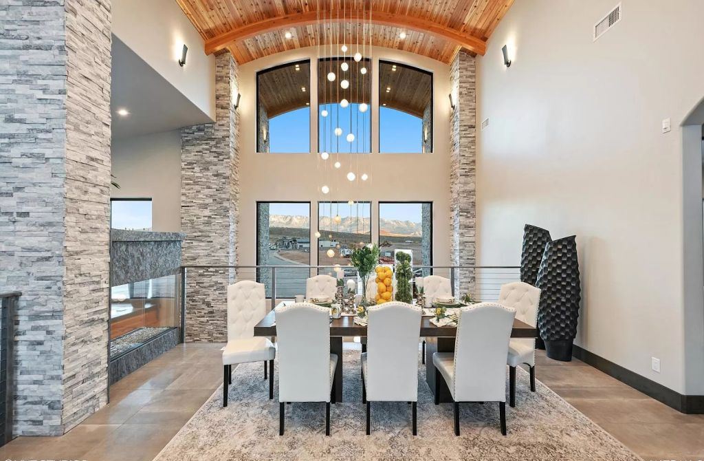 The Home in Utah is a luxurious home boasts the finest of finishes and taste in every square inch now available for sale. This home located at 3652 S Cypress Point Rd, Hurricane, Utah; offering 4 bedrooms and 5 bathrooms with over 6,000 square feet of living spaces.