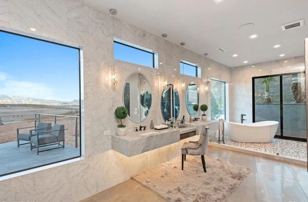 The Home in Utah is a luxurious home boasts the finest of finishes and taste in every square inch now available for sale. This home located at 3652 S Cypress Point Rd, Hurricane, Utah; offering 4 bedrooms and 5 bathrooms with over 6,000 square feet of living spaces.