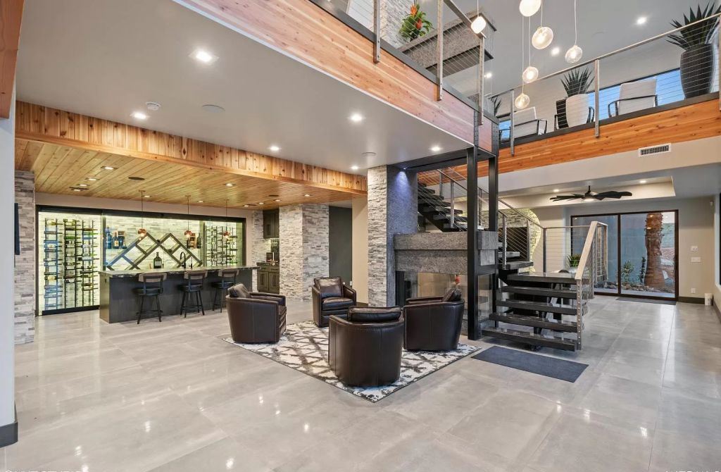 The Home in Utah is a luxurious home boasts the finest of finishes and taste in every square inch now available for sale. This home located at 3652 S Cypress Point Rd, Hurricane, Utah; offering 4 bedrooms and 5 bathrooms with over 6,000 square feet of living spaces.