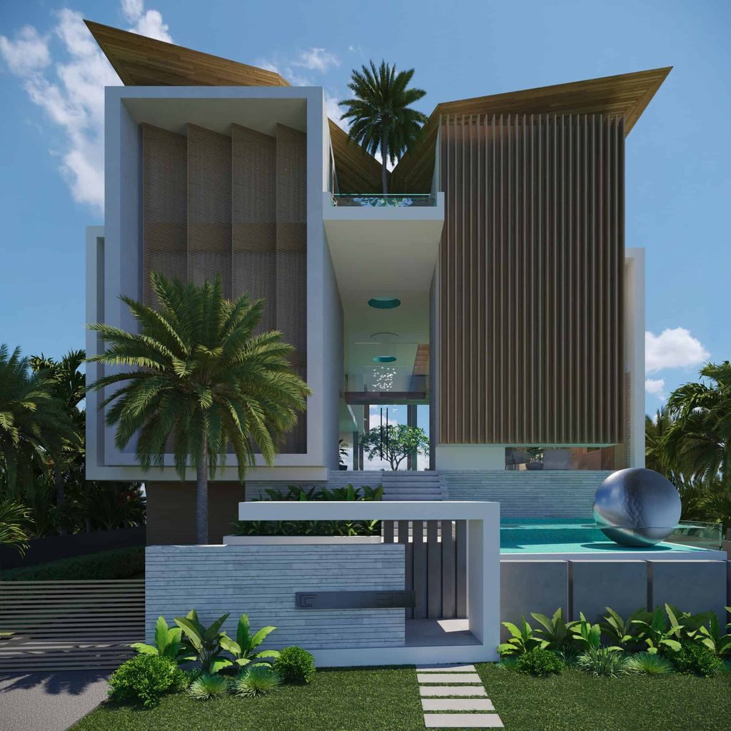 Concept Design of Royal Plams House in Australia by Chris Clout Design 3