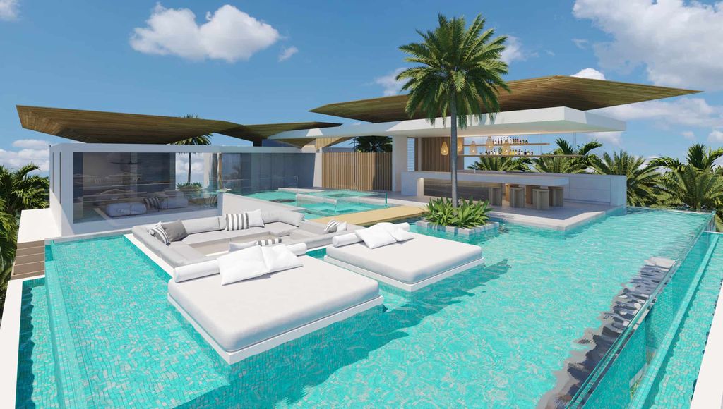 Concept Design of Royal Plams House is a project located in Gold Coast, Queensland, Australia was designed in concept stage by Chris Clout Design in Tropical contemporary style; it offers luxurious modern living. 