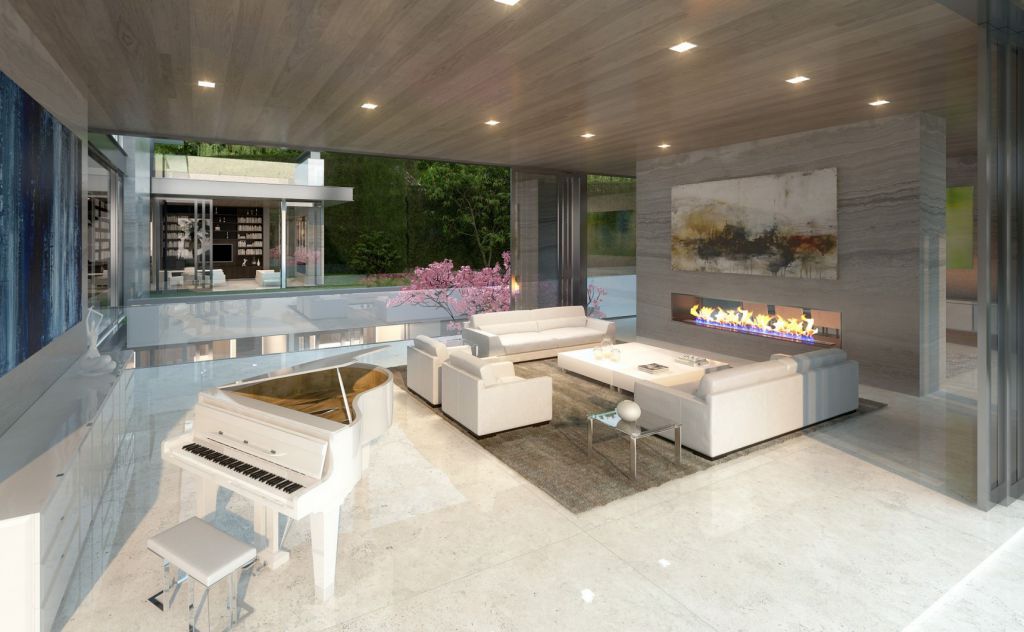 Conceptual Design of Shadow Hill Residence is a project located in Beverly Hills, Los Angeles, California was designed in concept stage by McClean Design in Modern style; it offers luxurious modern living style in California. 