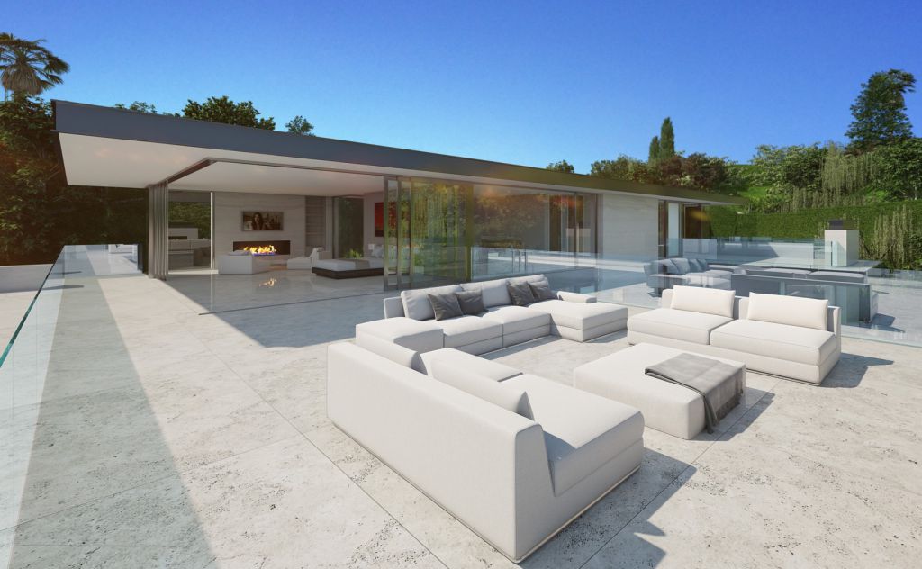 Conceptual Design of Shadow Hill Residence is a project located in Beverly Hills, Los Angeles, California was designed in concept stage by McClean Design in Modern style; it offers luxurious modern living style in California. 