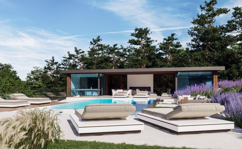 Design Concept of Villa Greenwich is a project located in Connecticut, United States was designed in concept stage by B8 Architecture and Design Studio in Modern style which is different to the traditional local architecture based in wooden construction.