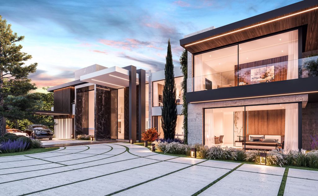 Design Concept of Villa Greenwich is a project located in Connecticut, United States was designed in concept stage by B8 Architecture and Design Studio in Modern style which is different to the traditional local architecture based in wooden construction.