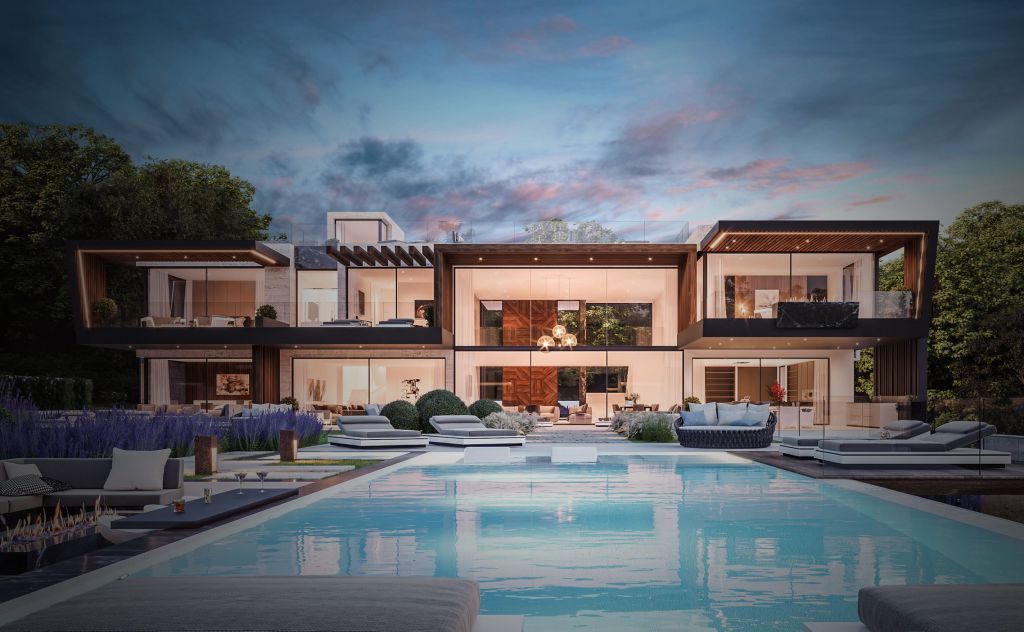 Design Concept of Villa Greenwich is a project located in Connecticut, United States was designed in concept stage by B8 Architecture and Design Studio in Modern style which is different to the traditional local architecture based in wooden construction.